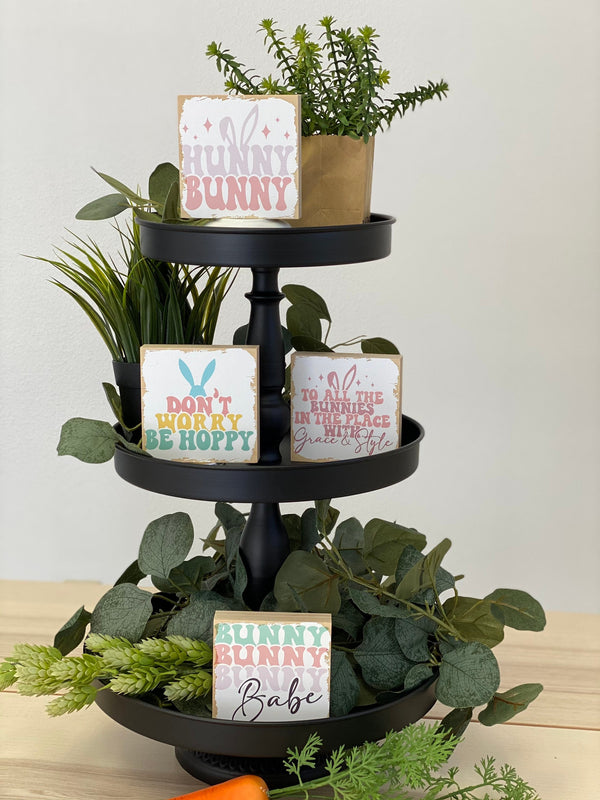 Spring Tiered Tray Sign
