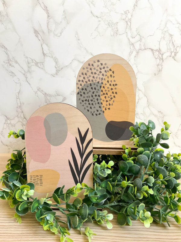 BOHO Arch Wood Signs