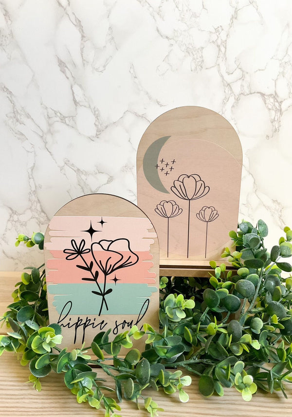 BOHO Arch Wood Signs