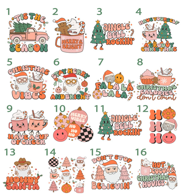 Groovy Christmas Mini Signs