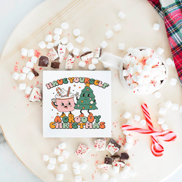 Groovy Christmas Mini Signs