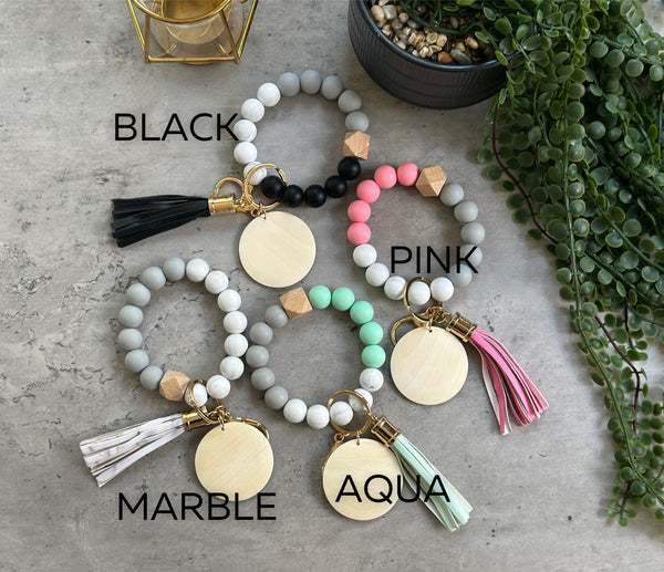 Christmas Wristlet Keychains