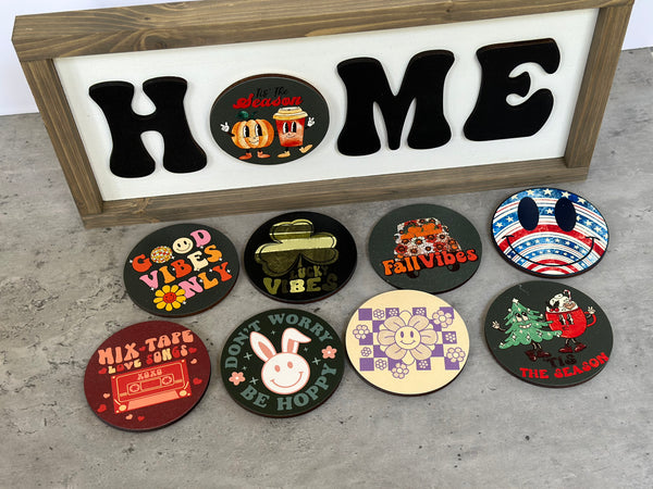 Interchangeable Home Sign