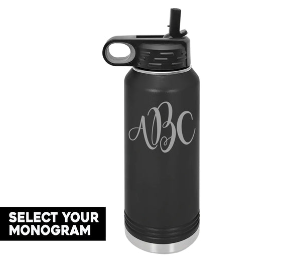 Monogram 32oz Water Bottle