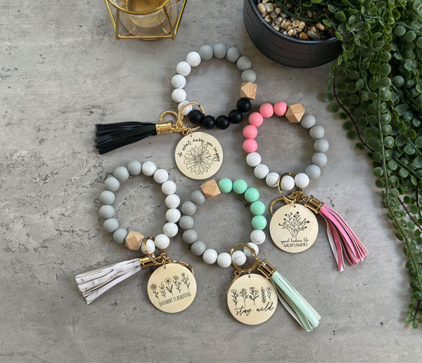 Wildflower Wristlet Keychains